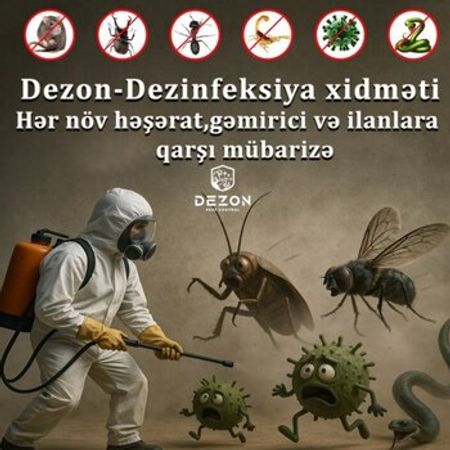 Dezinfeksiya və ilan mübarizə xidməti – Təmizlik – ucuztap.az