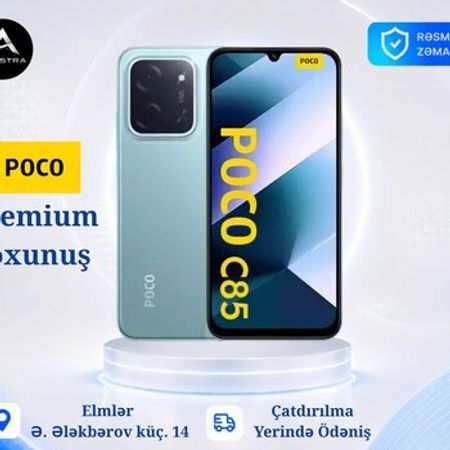 Xiaomi Poco C85 4G Green 128GB/6GB – Telefonlar – ucuztap.az