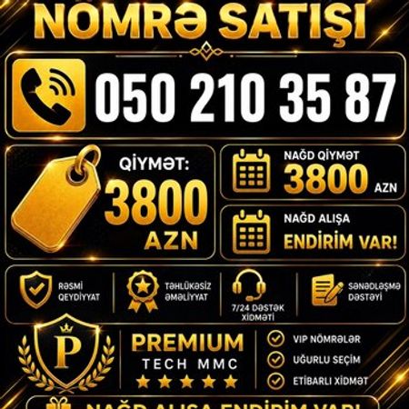 Azercell nömrə – (050) 210-35-87 – Nömrələr və SİM-kartlar – ucuztap.az