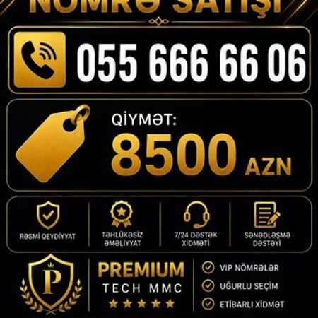 Bakcell nömrə – (055) 666-66-06 – Nömrələr və SİM-kartlar – ucuztap.az