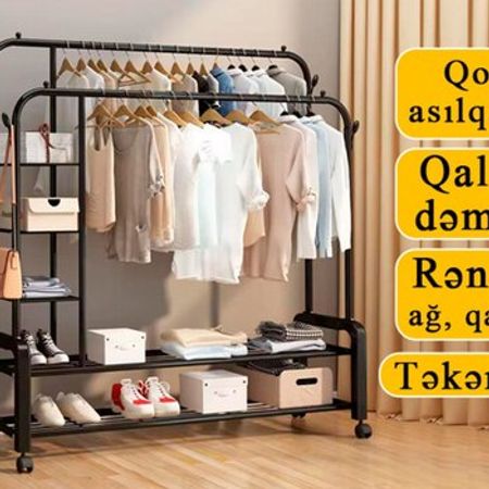 Paltar asılqanı Qalın dəmir + Rəflər – Digər – ucuztap.az