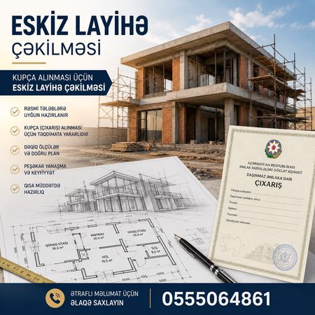 Eskiz layihələrin hazırlanması – Reklam və dizayn – ucuztap.az