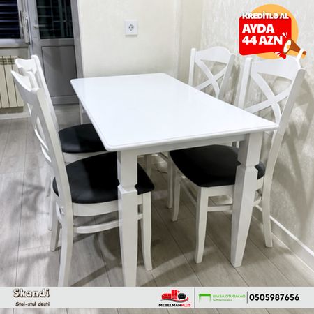 Mətbəx stol stul dəsti Kreditlə – Bakı – ucuztap.az