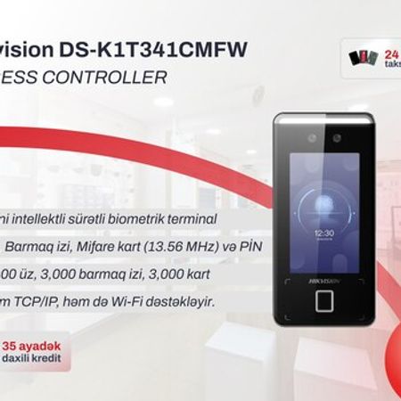 Biometrik girişə nəzarət terminalı Hikvision DS-K1T341CMFW – Bakı – ucuztap.az