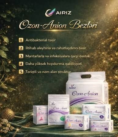 Ozon Anion -Gigiyenik Müalicəvi Təbii Qadın Bezləri – Bakı – ucuztap.az