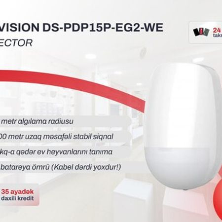 Simsiz Hərəkət Detektoru Hikvision DS-PDP15P-EG2-WE AX PRO – Bakı – ucuztap.az