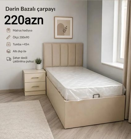 Bazalı çarpayı – Mebel və interyer – Bakı – ucuztap.az
