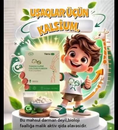 Uşaq kalsium-Sümük Əzələ Boy Raxidlik Onurğa Hamilə İmmun Göz İnkişaf – Bakı – ucuztap.az