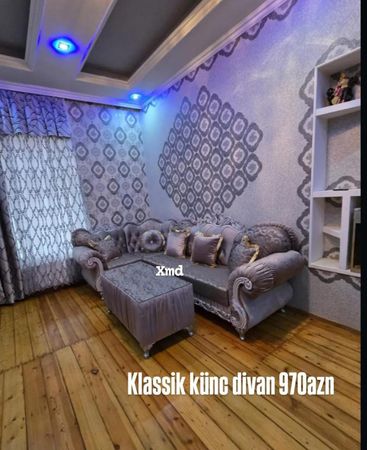 Divan, Dəri, Bej – Mebel və interyer – ucuztap.az