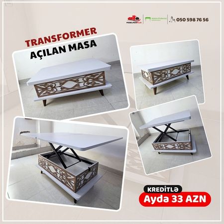 Açılan jurnal masası transformer Kreditlə – Bakı – ucuztap.az