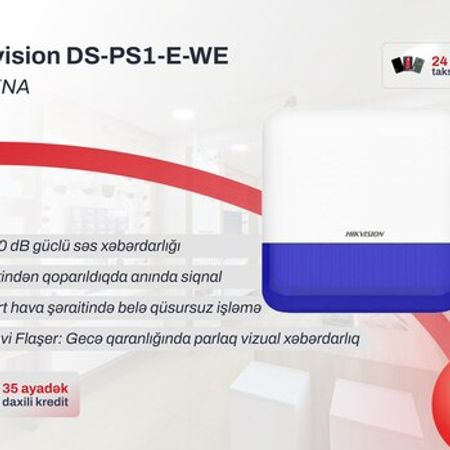 Simsiz Xarici Sirena Hikvision DS-PS1-E-WE AX PRO – Bakı – ucuztap.az