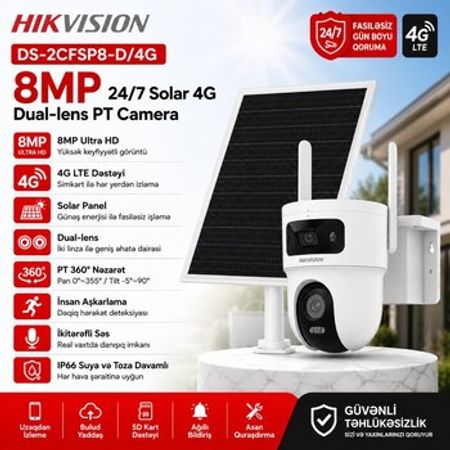 Hikvision günəş paneli kamera – Bakı – ucuztap.az