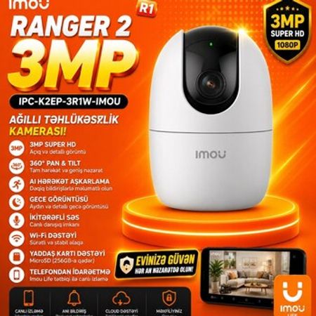 Wifi kamera 3 mp Ranger 2 R1 IPC-K2EP-3R1W-imou – Bakı – ucuztap.az