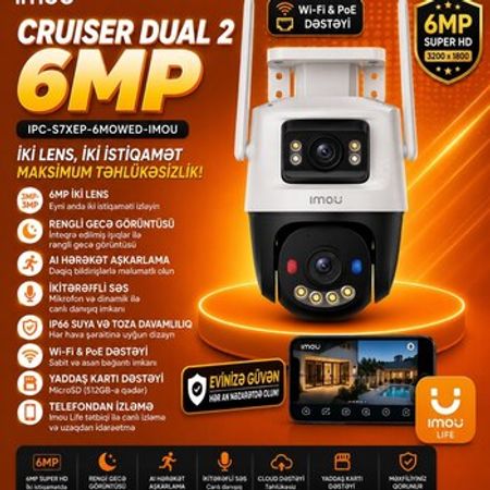 Wifi kamera imou Cruiser Dual 2 (IPC-S7XEP-6MOWED) – Bakı – ucuztap.az