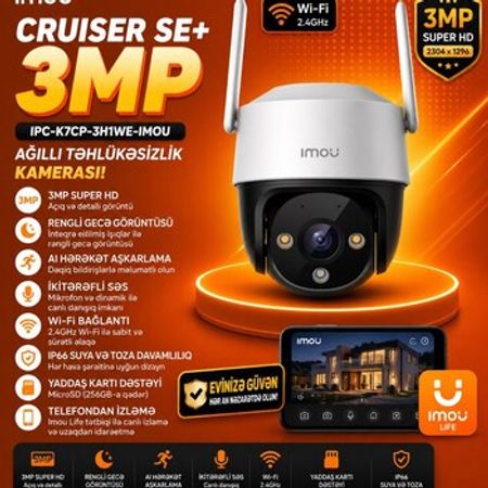 Wifi kamera imou Cruiser SE+ 3M IPC-K7CP-3H1WE – Bakı – ucuztap.az