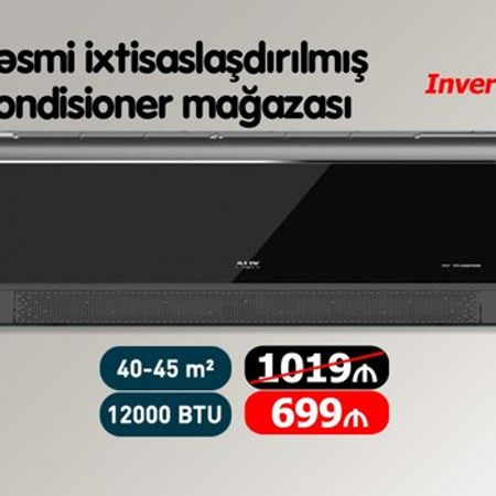 Kondisioner AUX ASW-H12A4/CCBR3DI Black Inverter – Bakı – ucuztap.az