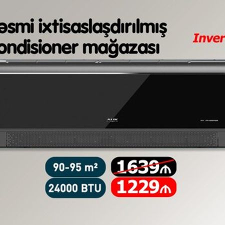 Kondisioner AUX ASW-H24A4/CCBR3DI Black Inverter – Bakı – ucuztap.az