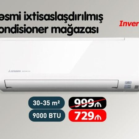 Mitsubishi Heavy SRK20ZSPR-S/SRC20ZSPR-S 9000BTU – Bakı – ucuztap.az