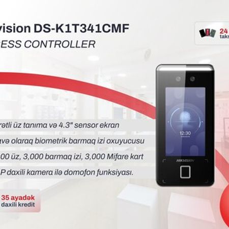 Biometrik girişə nəzarət terminalı Hikvision DS-K1T341CMF – Bakı – ucuztap.az