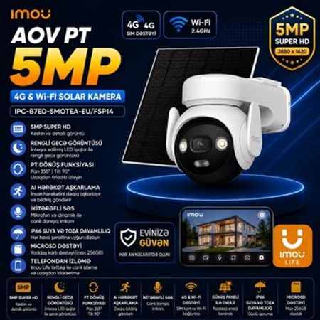 Günəş paneli 4G kamera 5mp Wi-Fi kamera – Bakı – ucuztap.az