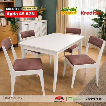 Mini Quatro masa dəsti Kreditlə – Mebel və interyer – ucuztap.az