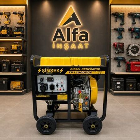 ŞİMŞƏK TP11000DGE Dizel Generator – 8 kW Nominal / 9 kW Maksimum Güc, Mis Sarğılı – Bakı – ucuztap.az