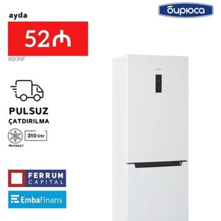 Soyuducu Biryusa 920NF Ağ – Soyuducular – ucuztap.az