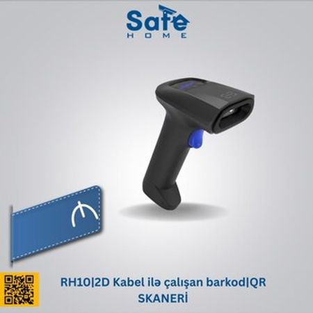 RH10 2D Kabel ilə çalışan barkod QR SKANERİ – Biznes üçün avadanlıq – ucuztap.az