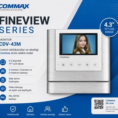 Video Domofon COMMAX CDV-43M – Təhlükəsizlik avadanlığı – ucuztap.az