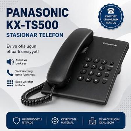 Stasionar telefon Panasonic KX-TS500 – Sumqayıt – ucuztap.az
