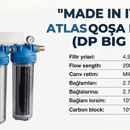 Atlas qoşa filteri – Digər – ucuztap.az