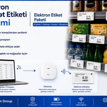 Elektron qiymət etiketi sistemi (ESL) – Bakı – ucuztap.az