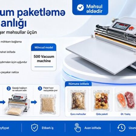 Vakuum paketləmə avadanlığı – Bakı – ucuztap.az