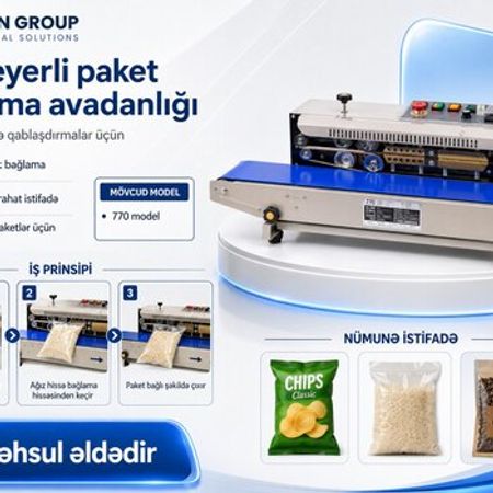 Konveyerli paket bağlama avadanlığı – 770 model – Biznes üçün avadanlıq – ucuztap.az
