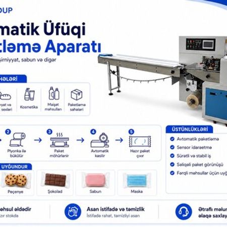 Avtomatik üfüqi paketləmə aparatı Flow Pack – Bakı – ucuztap.az