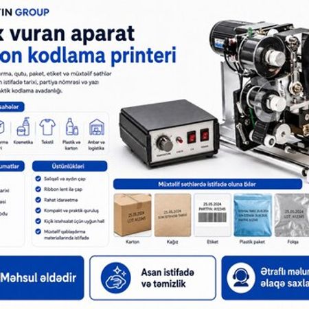 Qablaşdırma üçün tarix və kod vuran aparat – Bakı – ucuztap.az