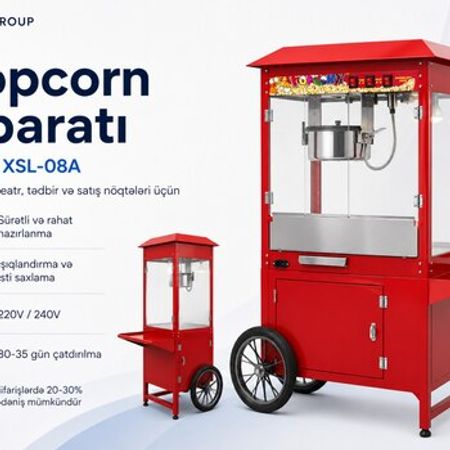 Kinoteatr tipli popcorn aparatı – Bakı – ucuztap.az