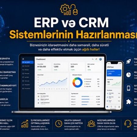 ERP və CRM sistemlərinin hazırlanması – IT, internet, telekom – ucuztap.az