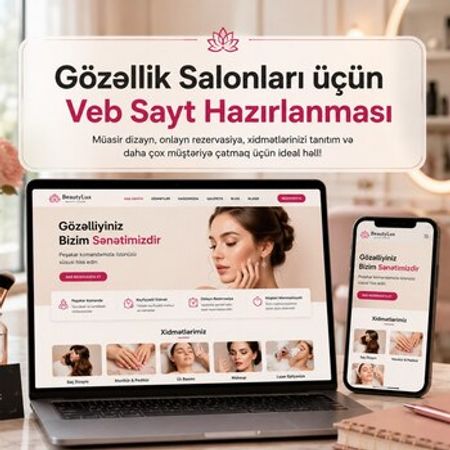 Gözəllik salonları üçün veb sayt hazırlanması – IT, internet, telekom – ucuztap.az
