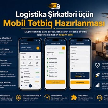 Logistika şirkətləri üçün mobil proqram hazırlanması – IT, internet, telekom – ucuztap.az