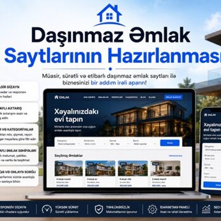 Daşınmaz əmlak saytlarının hazırlanması – IT, internet, telekom – ucuztap.az