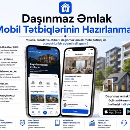 Daşınmaz əmlak mobil proqram hazırlanması – IT, internet, telekom – ucuztap.az