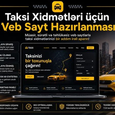 Taksi xidmətləri üçün veb sayt hazırlanması – IT, internet, telekom – ucuztap.az