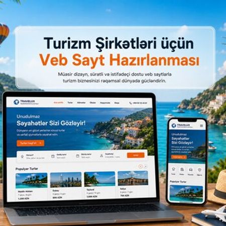 Turizm şirkətləri üçün veb sayt hazırlanması – Bakı – ucuztap.az