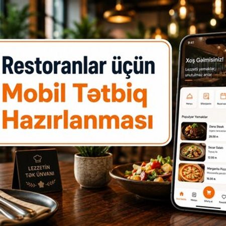 Restoranlar üçün mobil proqram hazırlanması – Bakı – ucuztap.az