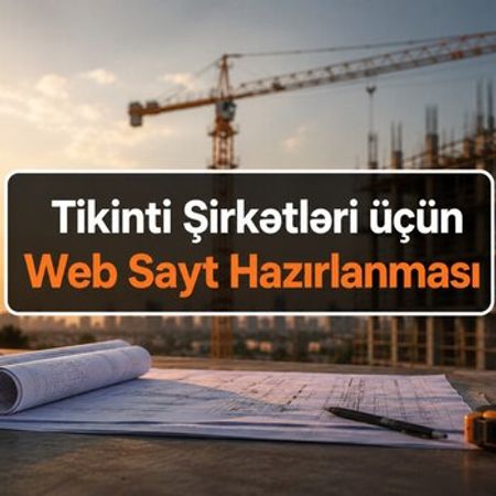 Tikinti şirkətləri üçün Web sayt hazırlanması – Bakı – ucuztap.az