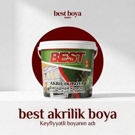 BEST akrilik boya – Təmir və tikinti – ucuztap.az