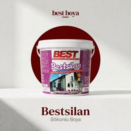 Bestsilan silikonlu fasad boyası su keçirməz | 3.5 / 10 / 25 kq – Təmir və tikinti – ucuztap.az