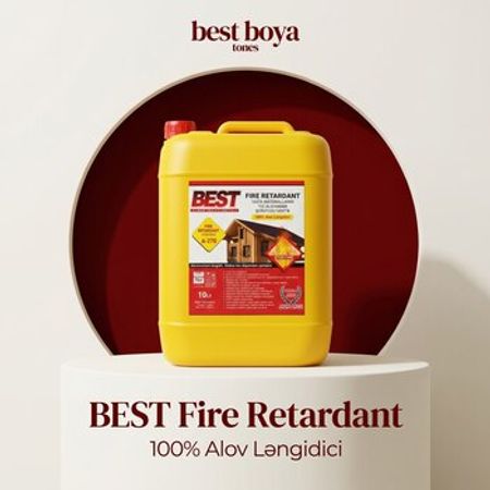 BEST Fire Retardant – Taxta üçün Alov Ləngidici Qoruyucu Məhlul – Təmir və tikinti – ucuztap.az