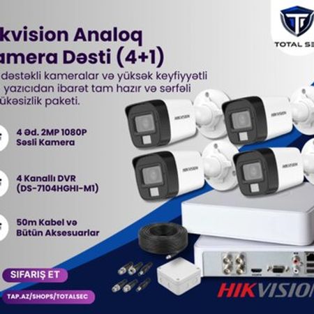 Hikvision səsli analoq kamera dəsti – Bakı – ucuztap.az